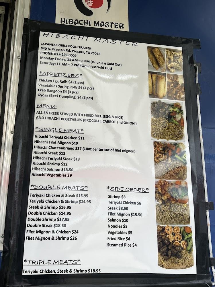 Hibachi Master Menu image 3