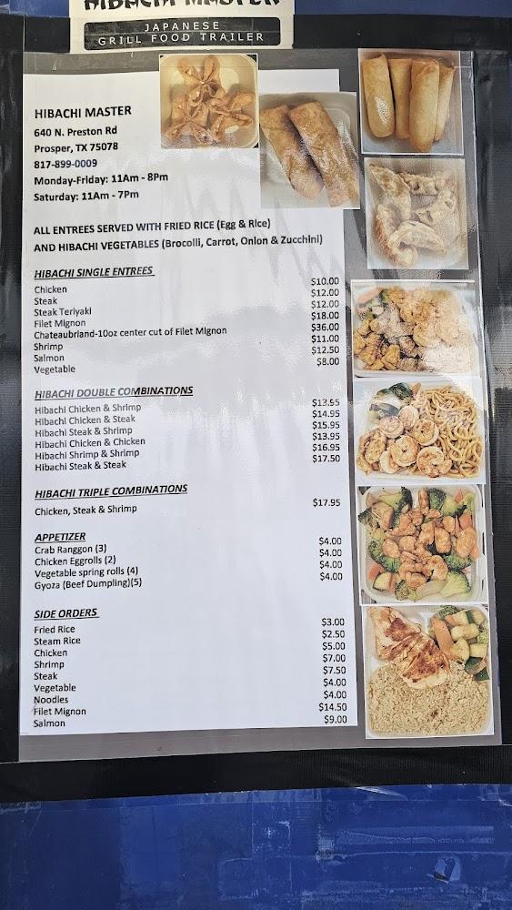 Hibachi Master Menu image 4