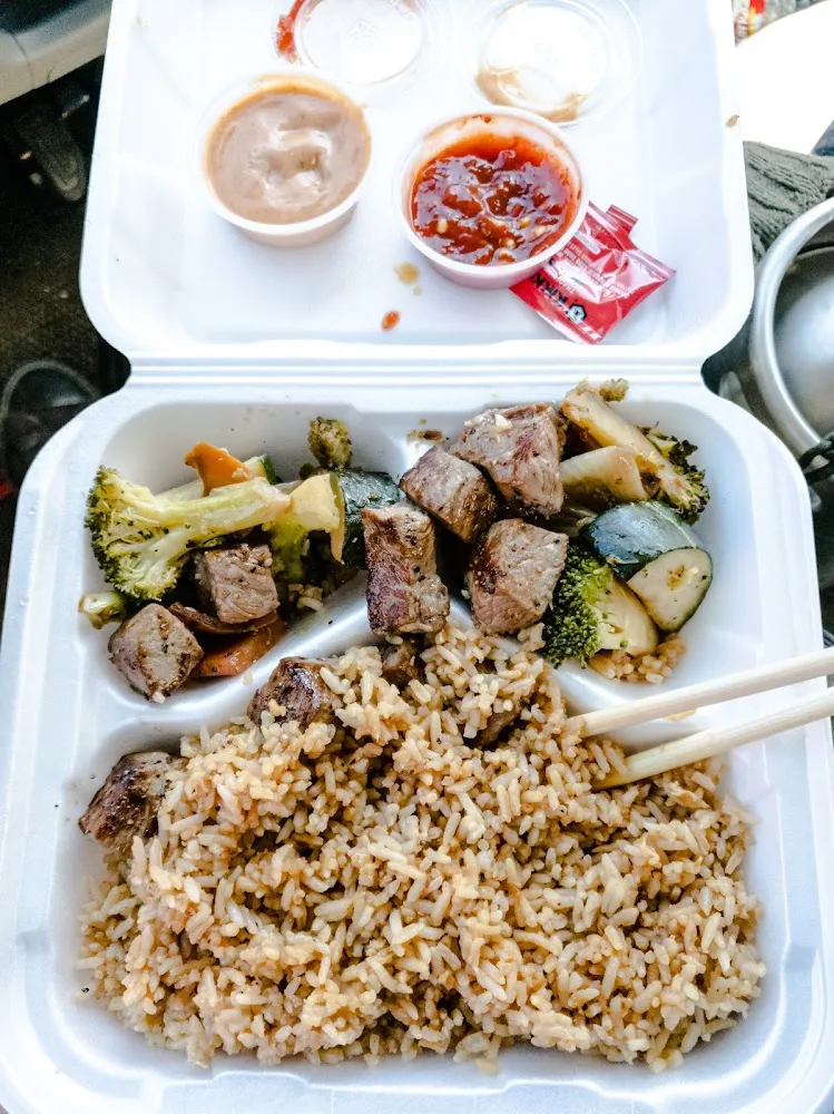 Steak Vegetables Fried Rice